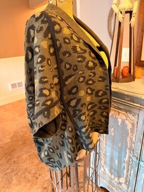 Akemi +Kin Animal Print Shrug